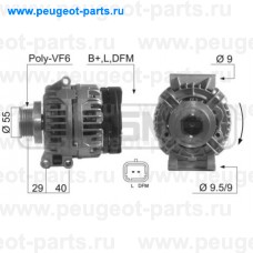 210397, Era, Генератор Рено K4M 100A (Bosch), Logan