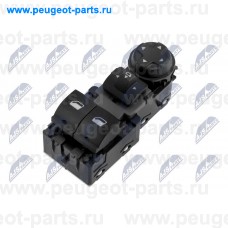 EWS-PE-045, NTY, Блок кнопок стеклоподъемника левый для Opel Vivaro, Opel Crossland X, Citroen Berlingo (B9), Citroen Jumpy 4, Citroen SpaceTourer, Peugeot Partner (B9), Peugeot 208, Peugeot 308 2, Peugeot Expert 4, Peugeot Traveller